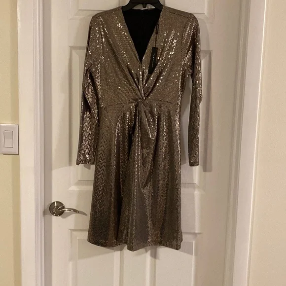 elie tahari sequin dress Elie Tahari Sequin Twist Dress